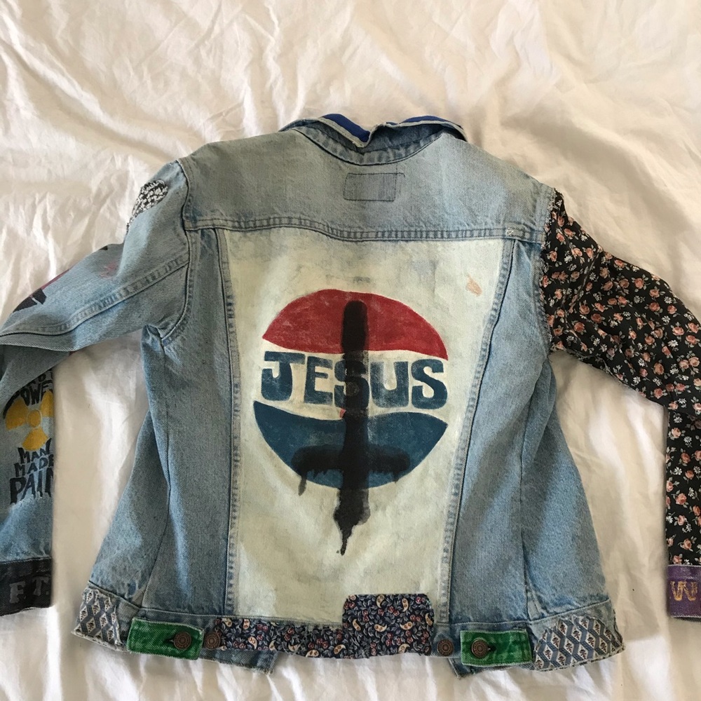 Vintage Levis Denim Patchwork Jacket - image 5